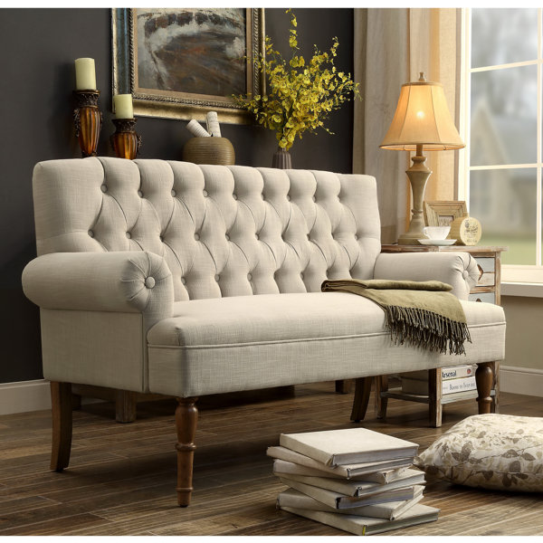 iNSTANT HOME Hermosa 60'' Upholstered Settee & Reviews Wayfair